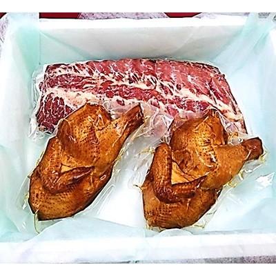 ふるさと納税 鈴鹿市 【クリスマス限定12月中旬発送】スペアリブスモーク1個、半丸チキンスモーク2個|y-sf|04