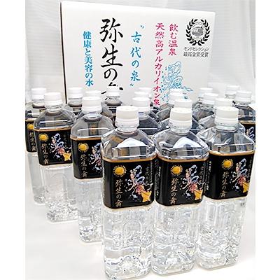 ふるさと納税 大月市 奇跡の飲む温泉水「真木温泉 弥生の舞」　飲泉力1000ml 20本入り 