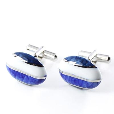 ふるさと納税 伊万里市 白金ライン楕円カフス