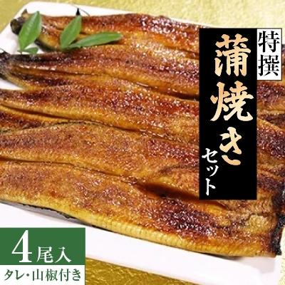 ふるさと納税 土浦市 特撰 蒲焼きセット・四尾入