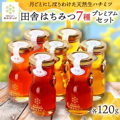 ふるさと納税 五霞町 月毎に楽しむ田舎はちみつ全7種プレミアムセット