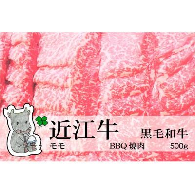 ふるさと納税 高島市 実生庵の黒毛和牛近江牛 【A4等級】 モモ 焼肉用 500g 冷蔵 MS54｜y-sf｜02