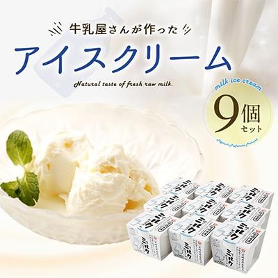 ふるさと納税 新富町 牛乳屋さんが作ったアイスクリーム 9個セット