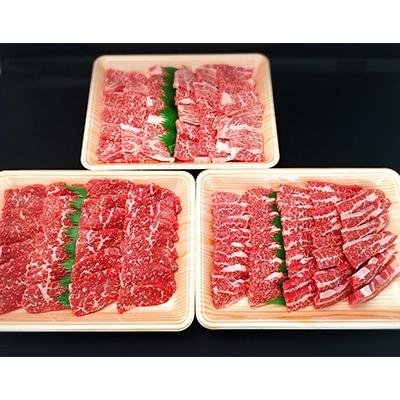 ふるさと納税 中津川市 飛騨牛焼肉三種盛り 計1.5kg