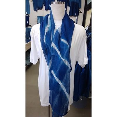 ふるさと納税 青森市 あおもり藍工房のストール(雲柄)