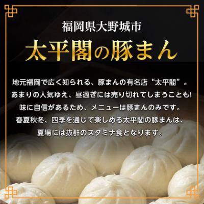 ふるさと納税 大野城市 本場中国の味　太平閣の豚まん　16個