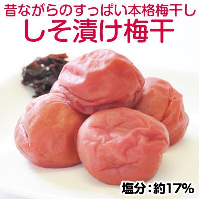 ふるさと納税 御坊市 しそ漬け梅干し 1kg 昔ながらのしょっぱい梅干し (塩分17%) すっぱい 紀州南高梅 和歌山県産