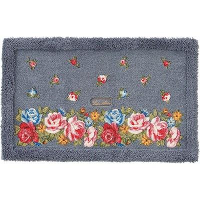 ふるさと納税 泉大津市 [レイクアルスター]バスマット ローズガーデン グレー