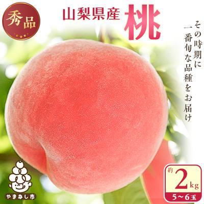 ふるさと納税 山梨市 [2026年発送]桃 山梨市産 秀桃 約2kg
