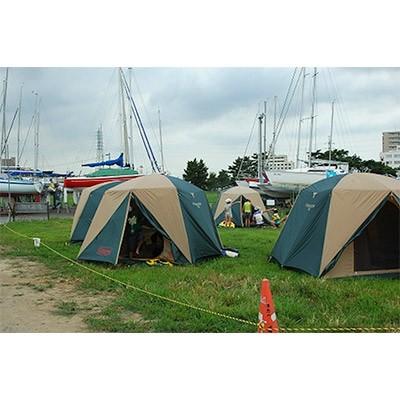 ふるさと納税 土浦市 【土浦市のラクスマリーナで難民キャンプ】難民キャンプ場受け入れる券(4名様まで)