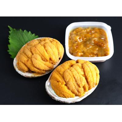 ふるさと納税 釜石市 三陸うに詰合せ(塩うに 60g×1・焼きうに80g×2)