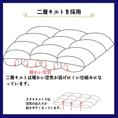 ふるさと納税 亀岡市 <京都金桝>羽毛布団 掛け布団 ハンガリーホワイトダウン93% シングル ブルー DP380 ミスト|y-sf|02