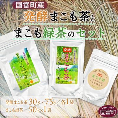 ふるさと納税 国富町 発酵まこも茶とまこも緑茶セット