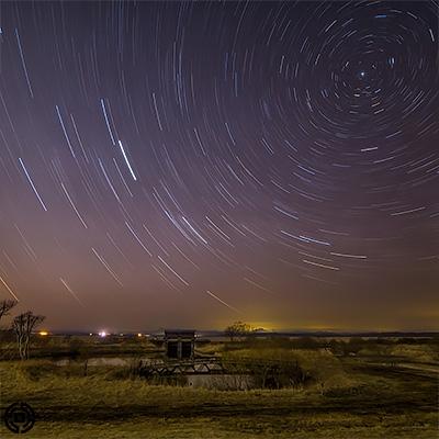 ふるさと納税 釧路町 STAR TRAIL[写真・A3サイズ1枚]