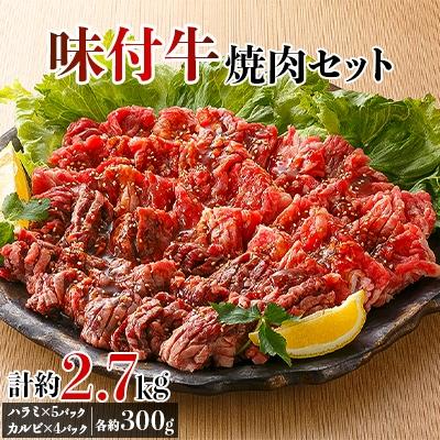 ふるさと納税 宇美町 味付牛焼肉セット約2.7kg