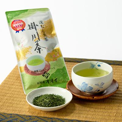 ふるさと納税 掛川市 茶審査技術八段 掛川最高有段者 大井丈司監修!深蒸し掛川茶一番茶製造!100g×10袋セット_2