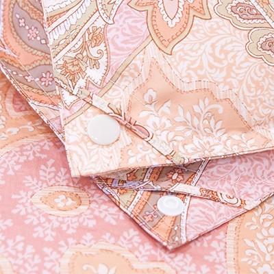 ふるさと納税 富士吉田市 羽毛布団シングル 掛け布団 日本製 中厚 ハンガリー産ダウン サテン撫子色 抗菌 防臭 防ダニ 国産_3