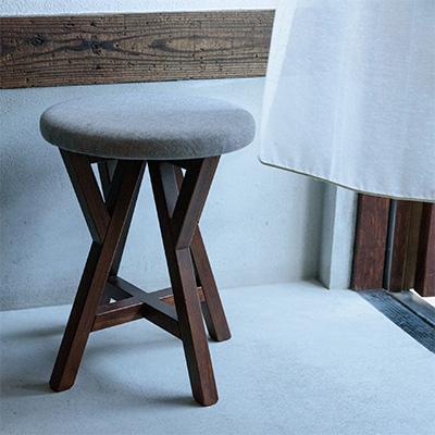 ふるさと納税 加茂市 オシャレな軽量スツール[KIRI branch stool BR×GR]