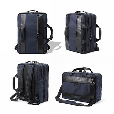 ふるさと納税 豊岡市 豊岡鞄　Urban Commuter 2x3WAY BRIEF PACK HA(ネイビー)の画像