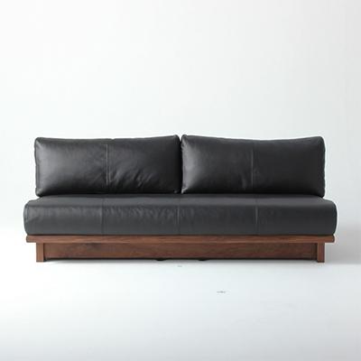 ふるさと納税 大川市 ソファ BOLD180 180cm ウォールナット 無垢材 本革 ボールド WAプラス