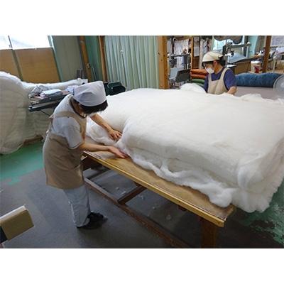 ふるさと納税 近江八幡市 明治6年創業ワタセ工場直売　エジプト綿入り敷ふとん　ピンク