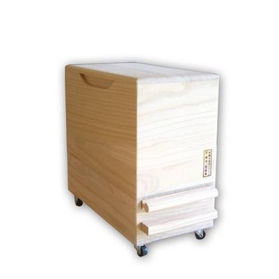 ふるさと納税 岸和田市 キャスター付き 桐製米びつ一合計量タイプ5kgサイズ