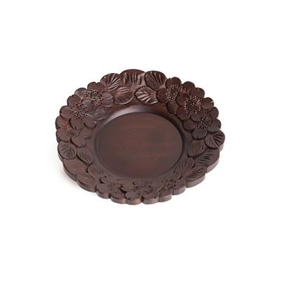 ふるさと納税 長野県 軽井沢彫 桜花型茶托(小皿)5枚組 長野県伝統工芸品