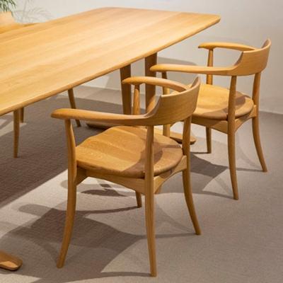 処分価格 飛騨産業 クレセント アームチェア ホワイトオーク 現行品 ふるさと納税 高山市 【飛騨の家具】 飛騨産業 クレセントアームチェア