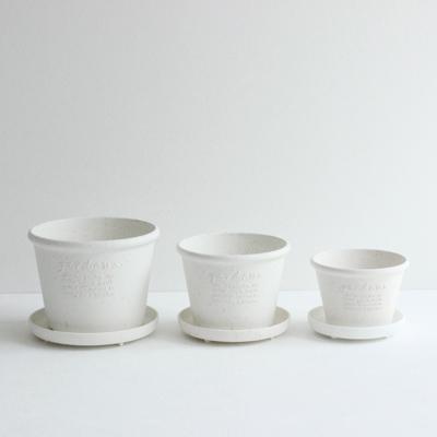 ふるさと納税 郡上市 浅型ポット&amp;プレート 3サイズ12点セット カラー:ホワイト