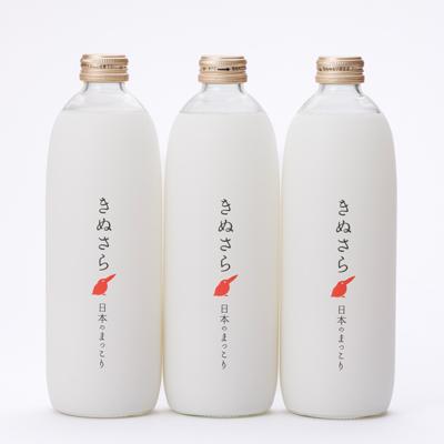 ふるさと納税 掛川市 日本のまっこり「きぬさら」500ml×3本【435億個の
