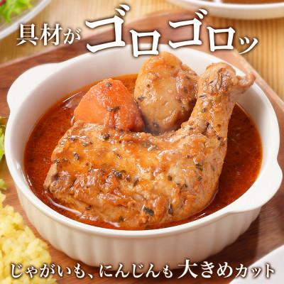 ふるさと納税 弟子屈町 【北海道】北国のまるごとチキンレッグスープカレー300g×10個 578｜y-sf｜03