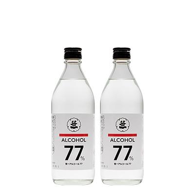 ふるさと納税 大月市 笹一アルコール77 500ml×2本