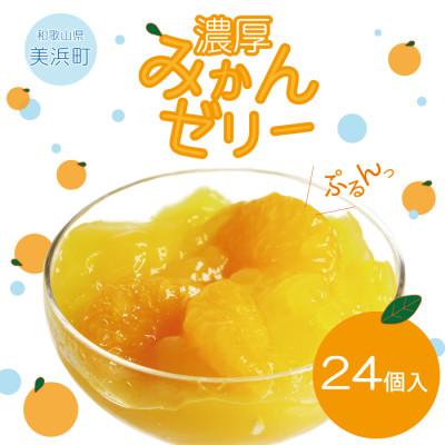 ふるさと納税 美浜町 『美浜町』 果肉果汁たっぷり有田濃厚みかんゼリー24個入