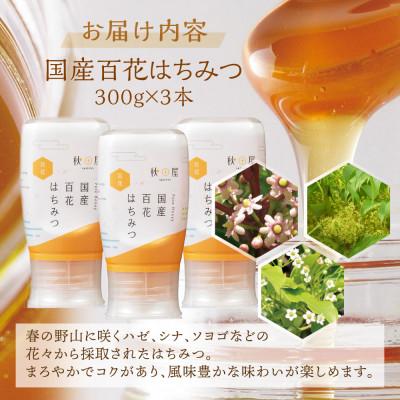 ふるさと納税 本巣市 【国産はちみつ】百花(300g×3本)の画像