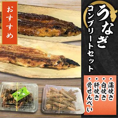 ふるさと納税 寝屋川市 [大阪の名店]うなぎコンプリートセット(蒲焼き+白焼き+肝焼き+骨せんべい)