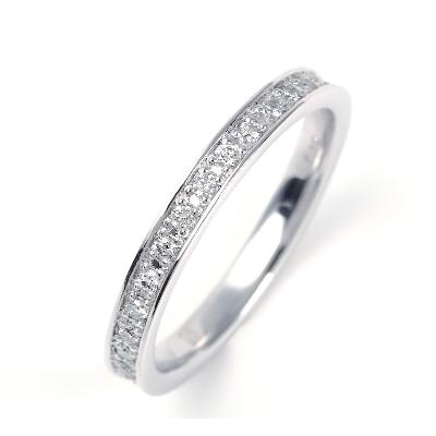 ほぼ未使用 ふるさと納税 甲府市 プラチナ　フルエタニティ　リング　0.3キャラット R3550DI-P　サイズ11 【SKC3029499860】(110400円)