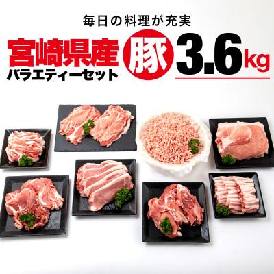 宮崎市 ブランド品 安い 激安 プチプラ 高品質 ふるさと納税 宮崎県産豚肉バラエティー3.6kgセット