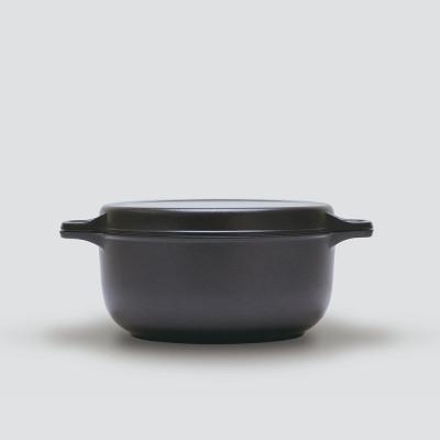 ふるさと納税 川口市 [ガス火専用]無水調理ができ、フタはフライパンになる アルミ鋳物鍋「味わい鍋」両手22cm 日本製