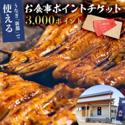 ふるさと納税 南房総市 うなぎ新都で使えるお食事ポイントチケット3000ポイントmi