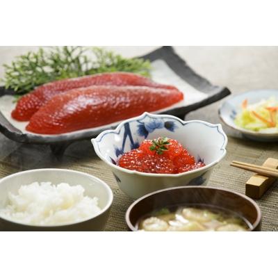 ふるさと納税 青森市 丸勝水産　塩たらこ・紅筋子醤油漬 セット　【化粧箱入】 500g×400g　合計900g 　