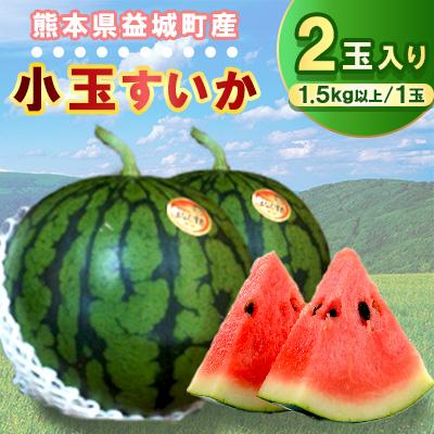 ふるさと納税 益城町 小玉すいか 2玉入り 1玉1 5kg以上 さとふる 通販 Yahoo ショッピング