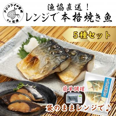 ふるさと納税 松浦市 漁協直送 忙しいあなたに簡単調理! 袋のままレンジで本格焼き魚5種セット