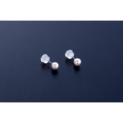 ふるさと納税 鳥羽市 あこや真珠ピアス(約4.0-4.5mm K10WG製)(12-03)