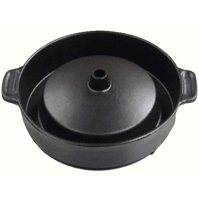 ふるさと納税 旭川市 鋳鉄製ジンギスカン鍋 『蒼き狼』 (煙突付深型