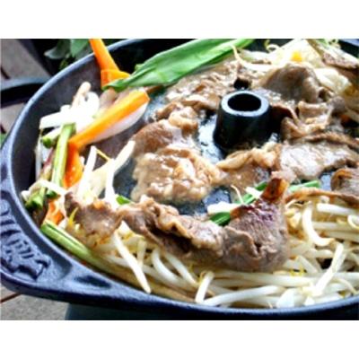 ふるさと納税 旭川市 鋳鉄製ジンギスカン鍋 『蒼き狼』 (煙突付深型