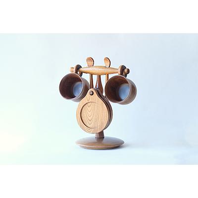 ふるさと納税 旭川市 エンジュ コーヒーカップスタンドセット_01395の画像