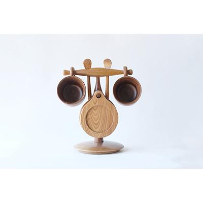 ふるさと納税 旭川市 エンジュ コーヒーカップスタンドセット_01395の画像