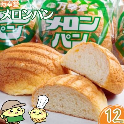 ふるさと納税 荒尾市 【昔懐かしい味】万幸堂のメロンパン12個セット
