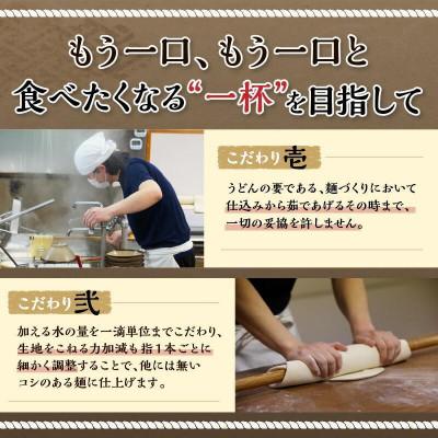 ふるさと納税 高松市 本家　池上製麺所　さぬきうどん 15食 (釜たまうどん醤油&鎌田だし醤油付き)