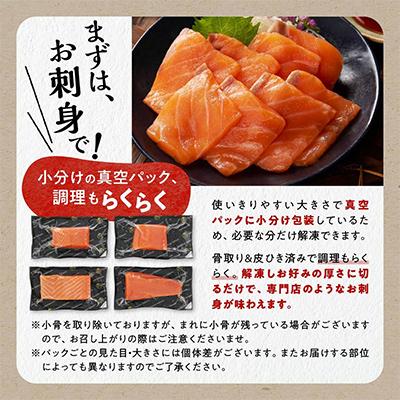 サーモン、、同封可能 ノルウェー産 アトランティックサーモン 総重量 1kg 小分け サーモン